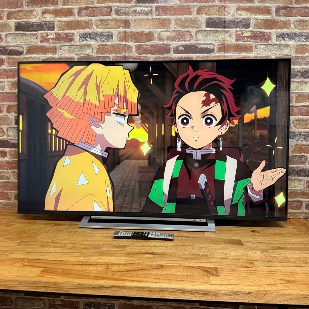 東芝 55V型 4Kチューナー内蔵 液晶テレビ レグザ 55M530X W録画○