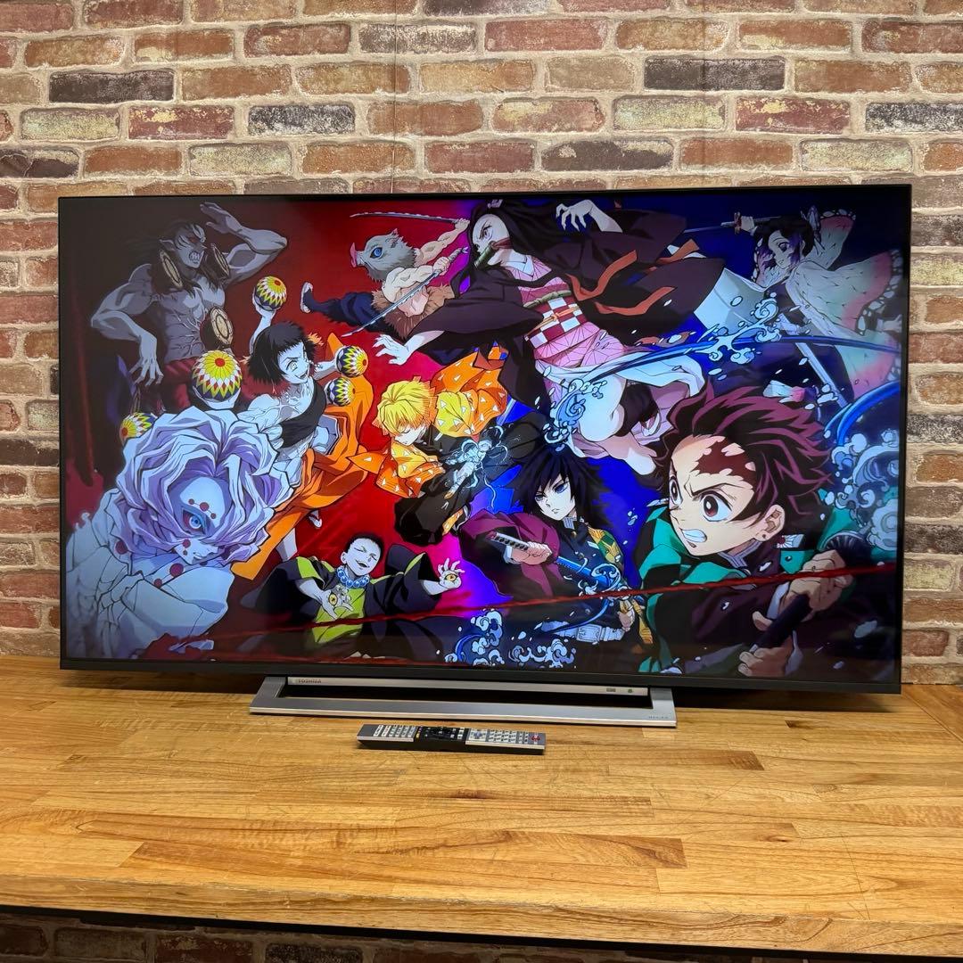 東芝 55V型 4Kチューナー内蔵 液晶テレビ レグザ 55M530X W録画○