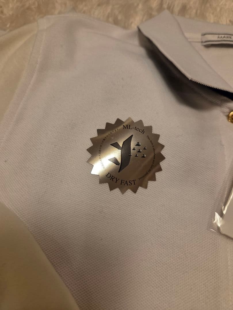 フ*ー様 新品MARK & LONA ホワイト長袖ポロシャツ M