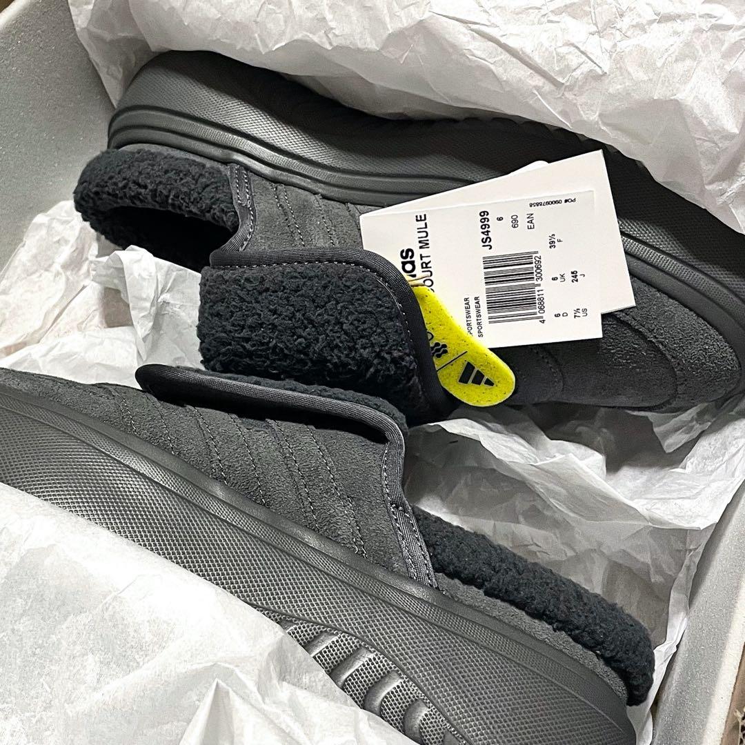 adidas GRAND COURT MULE Grey Five（24.5）