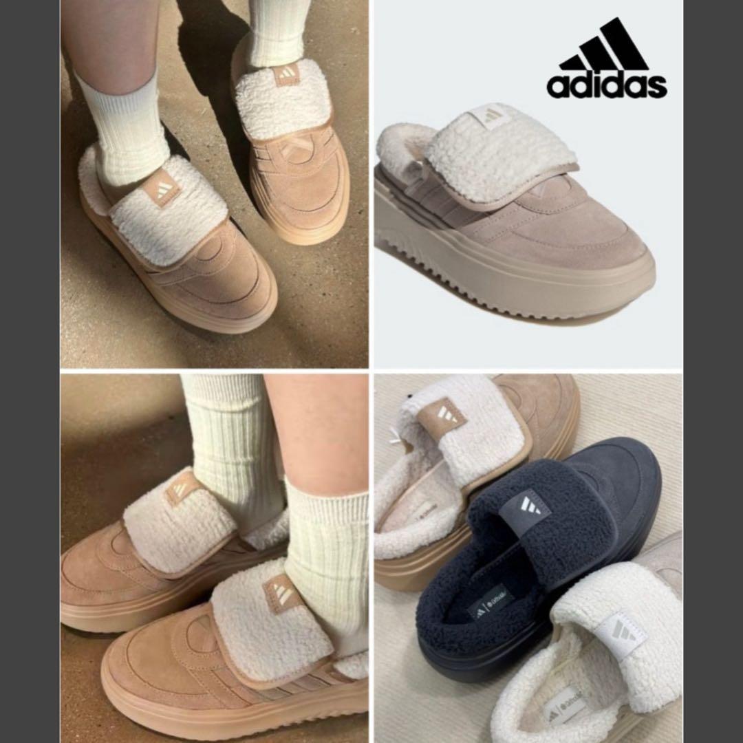 adidas GRAND COURT MULE Grey Five（24.5）