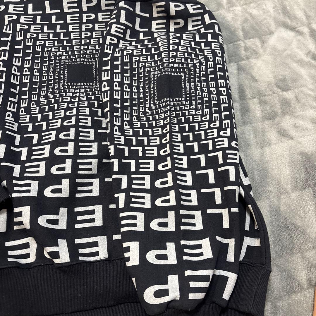 Pelle Pelle ロゴスウェット ブラック　トレーナー