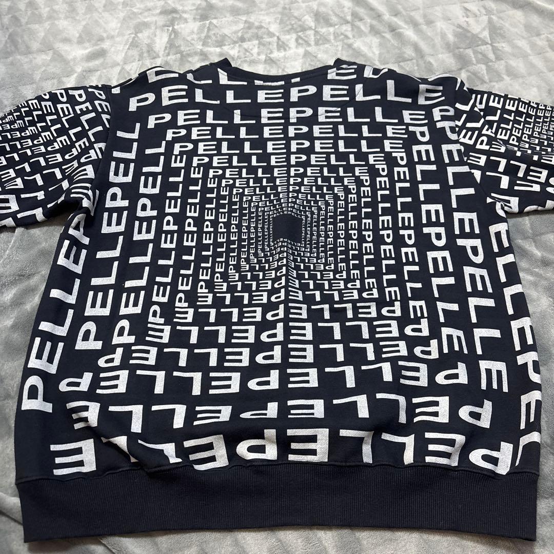 Pelle Pelle ロゴスウェット ブラック　トレーナー