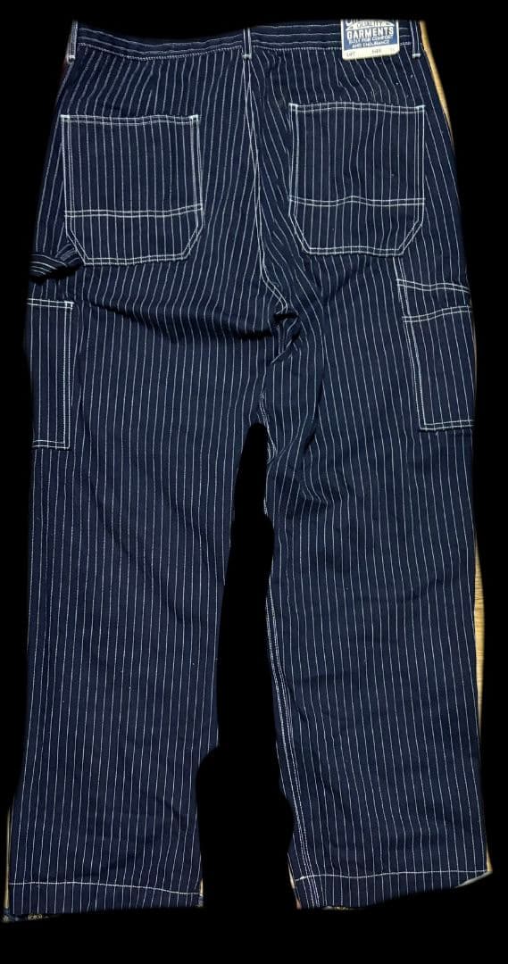 mode space　ウォバッシュストレートストライプパンツ