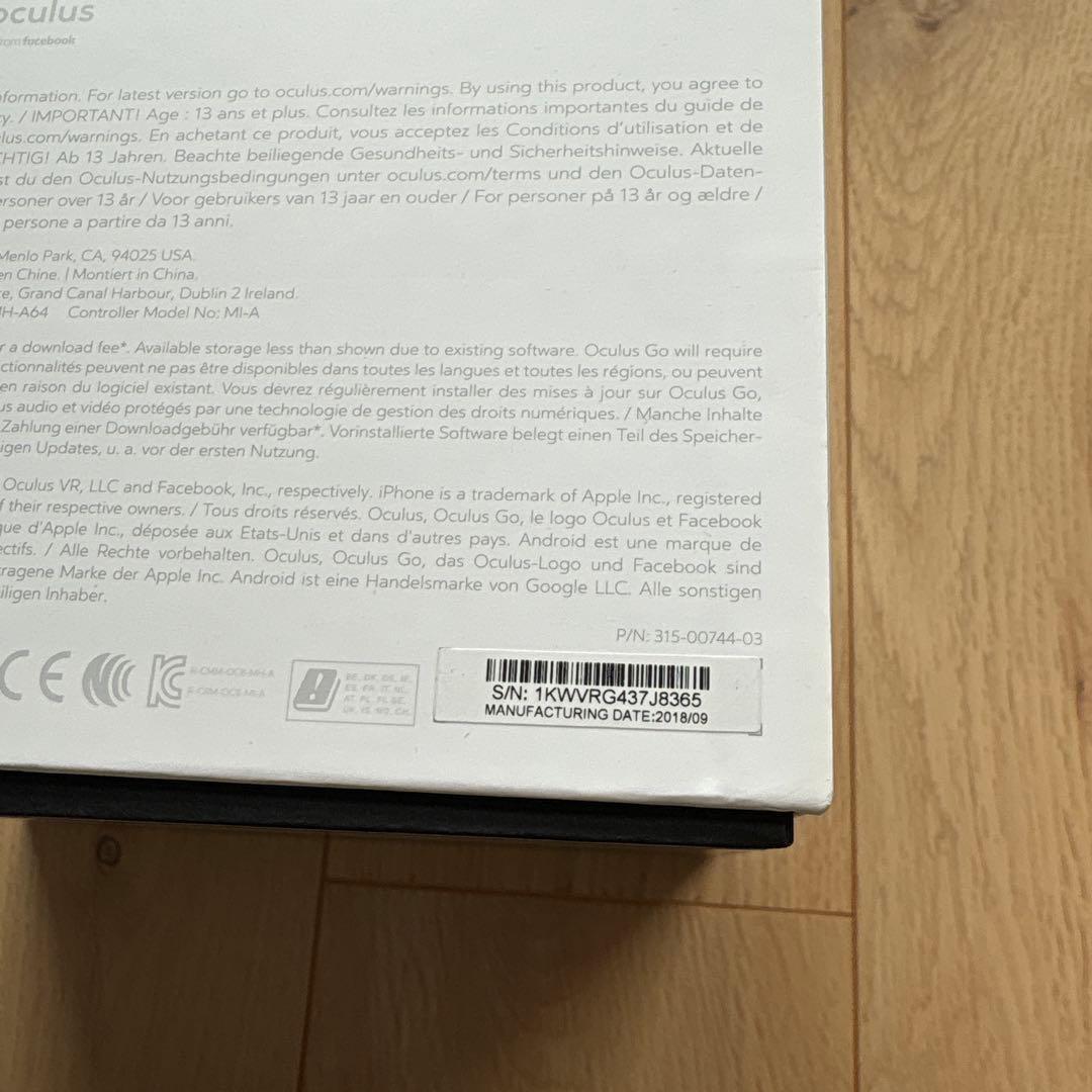  Go スタンドアロンVR 64GB ACアダプター付き 新品値下げ