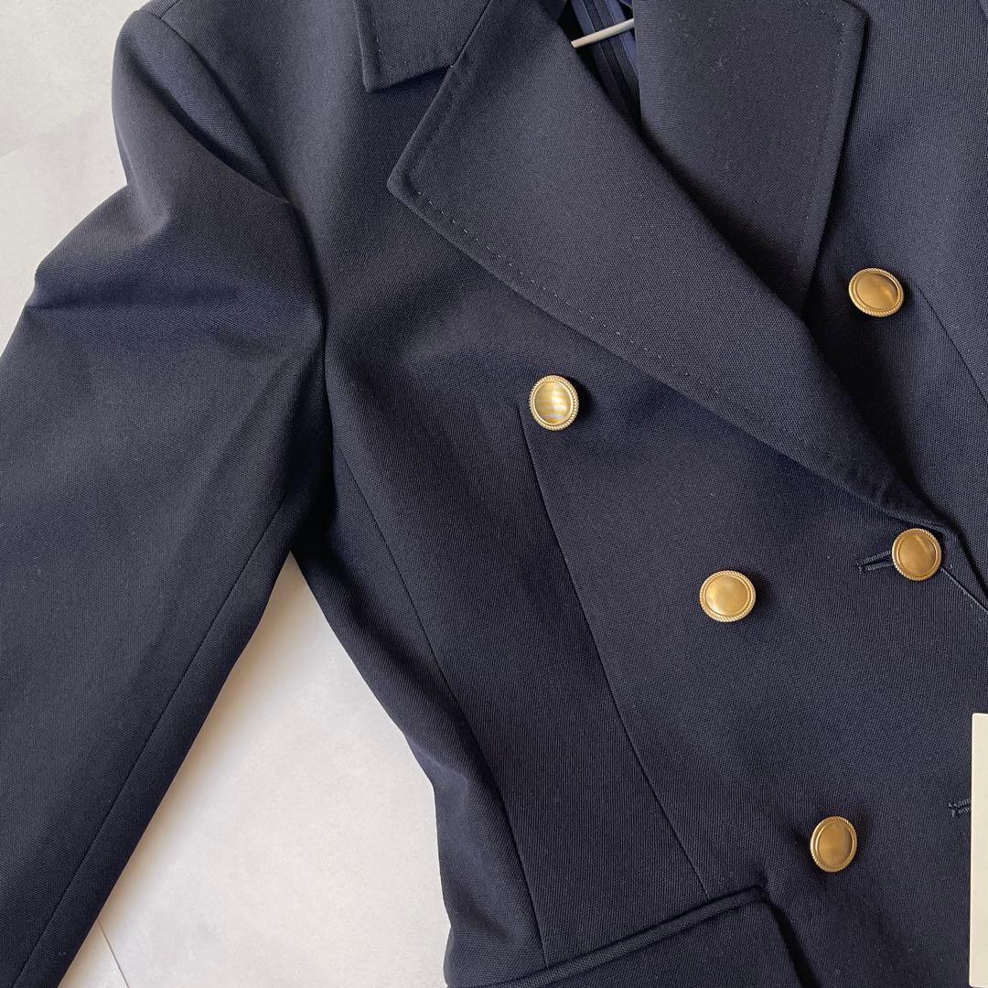 タグ付き デプレ ハードオックスフォード ダブルブレスト ジャケット 金ボタン
