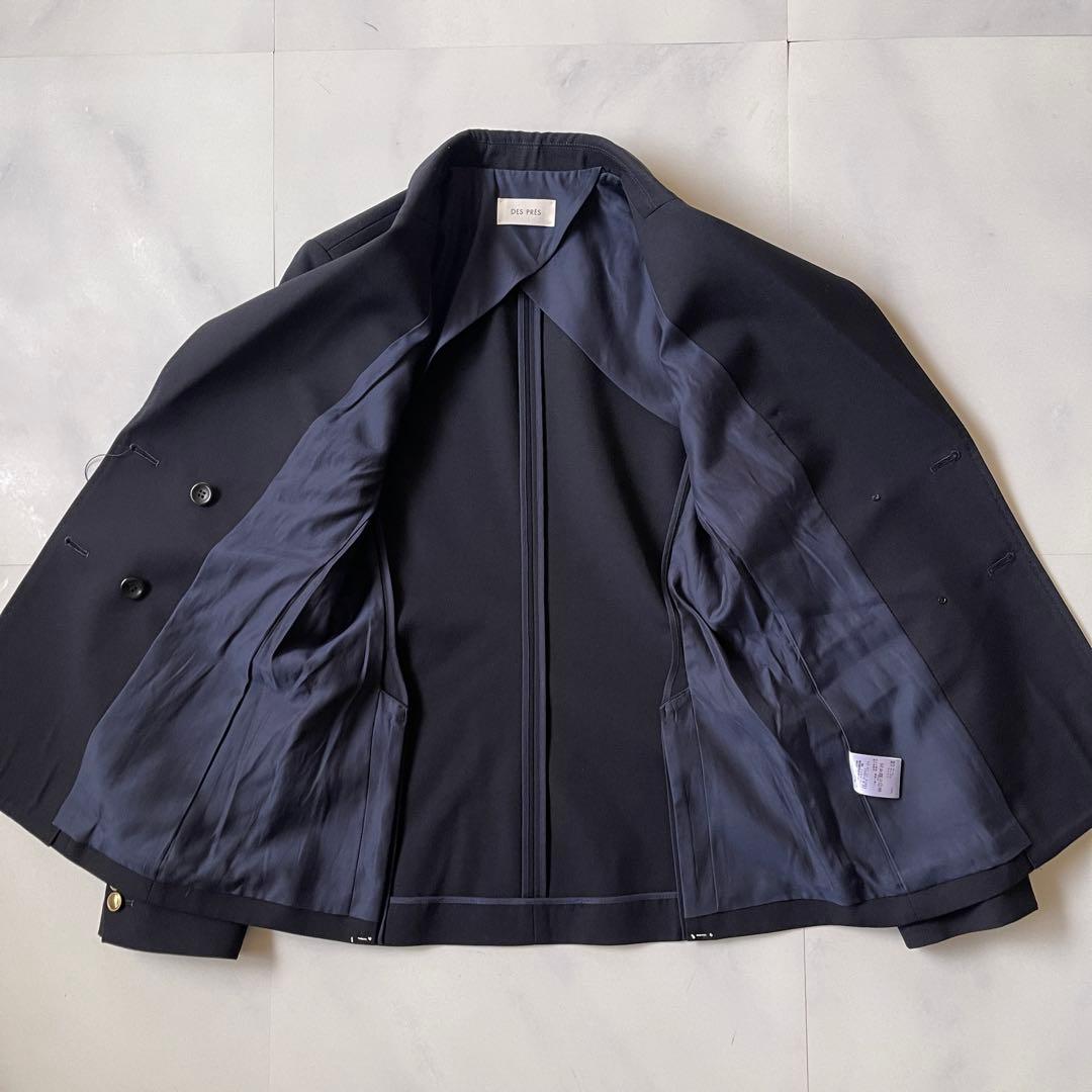 タグ付き デプレ ハードオックスフォード ダブルブレスト ジャケット 金ボタン