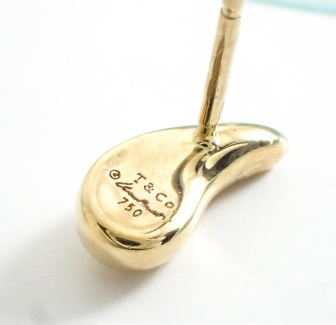 【美品】ティファニー K18YG ティアドロップ ピアス 片方のみ