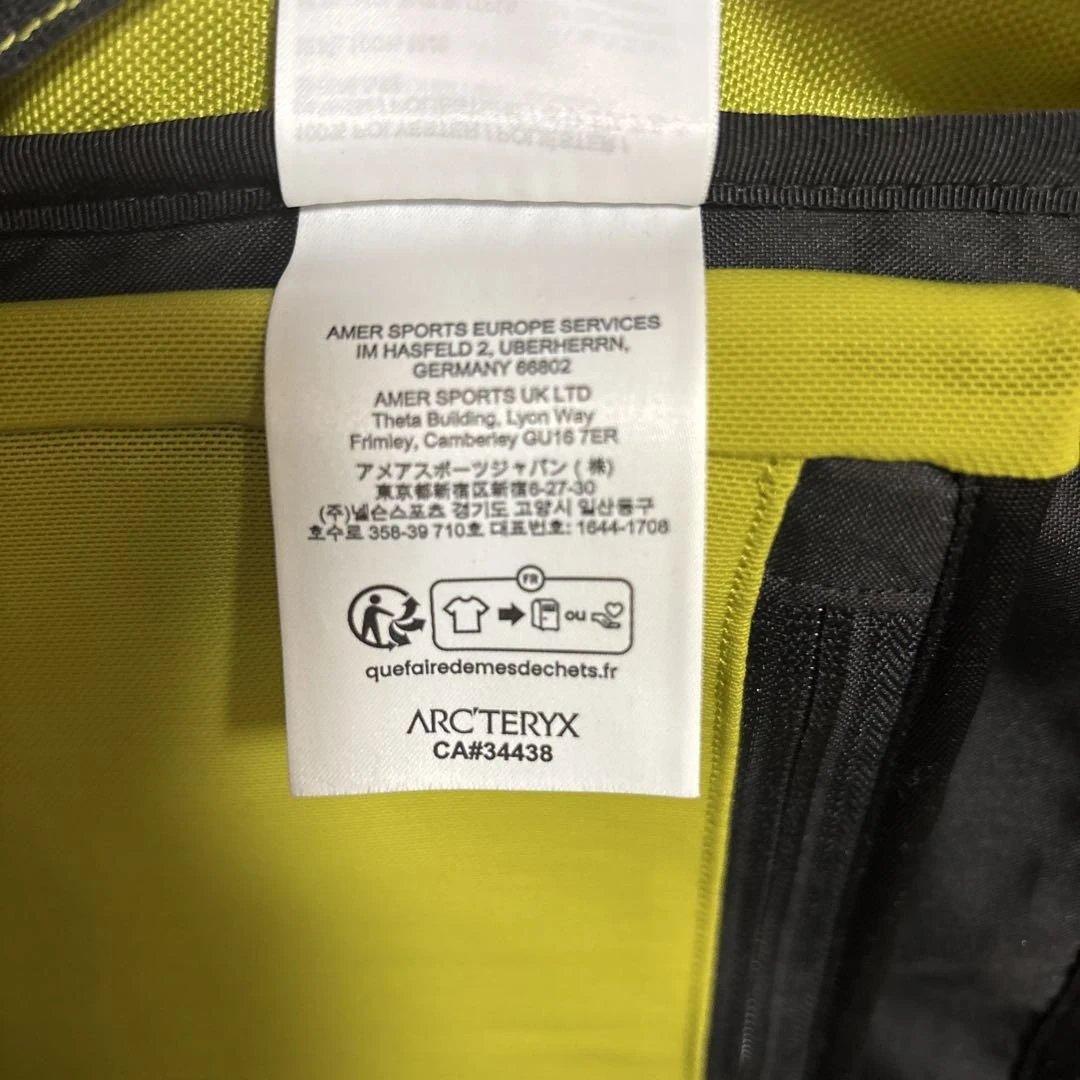 アークテリクス リュック アロー16 ブラック×ライムグリーン