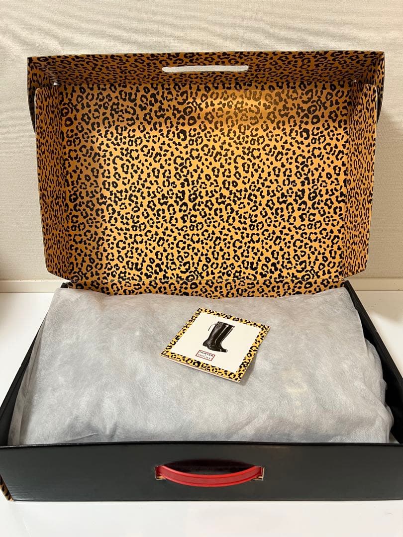 【再値下げ】ネイビー美品/ハンター & ジミーチュウレインブーツ