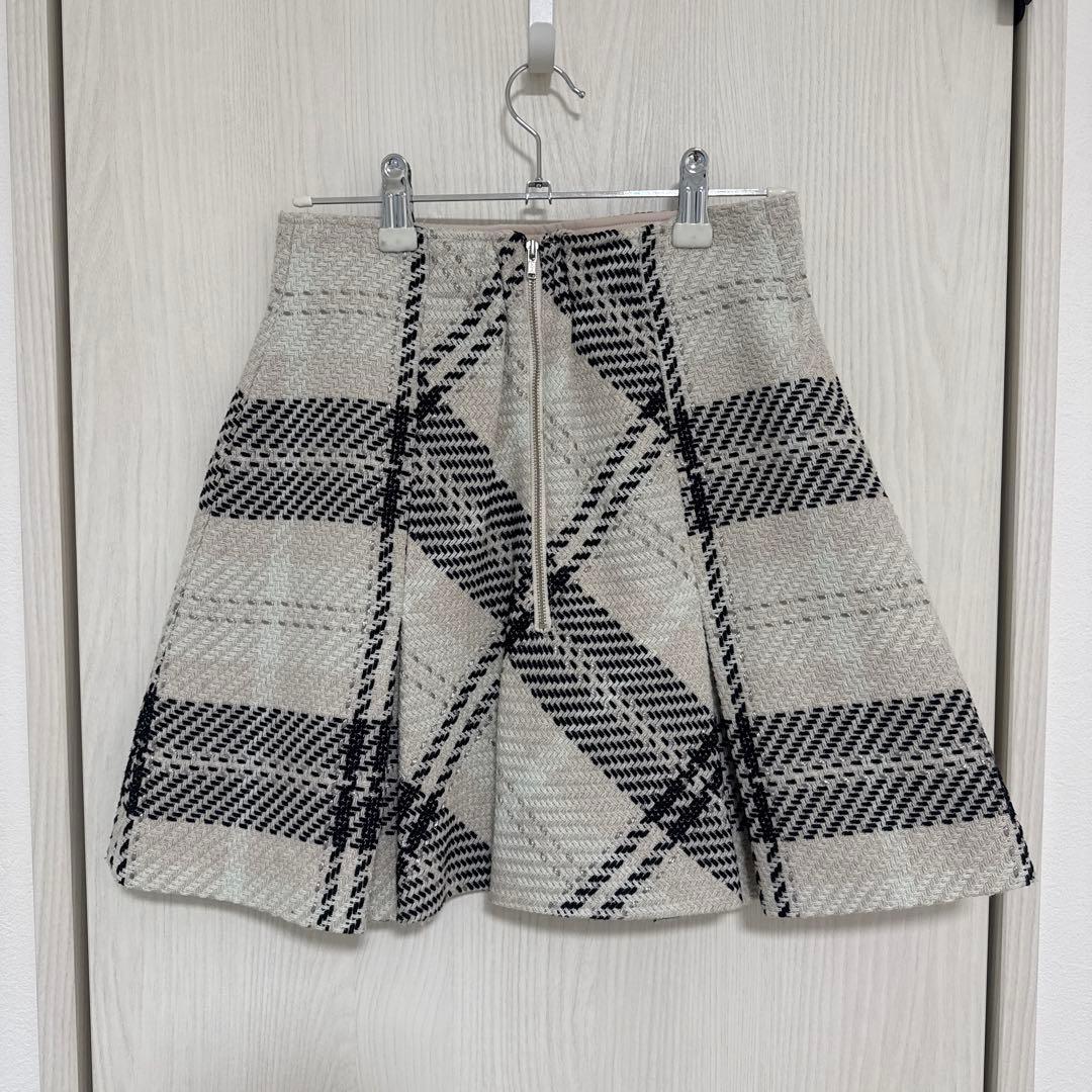 美品　SNIDEL / ロービングチェックミニスカート