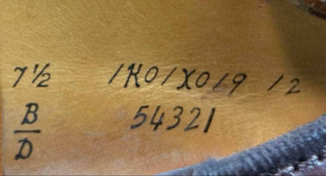 オールデン　コードバン　#54321　Vチップ　7.5D　モディファイドラスト