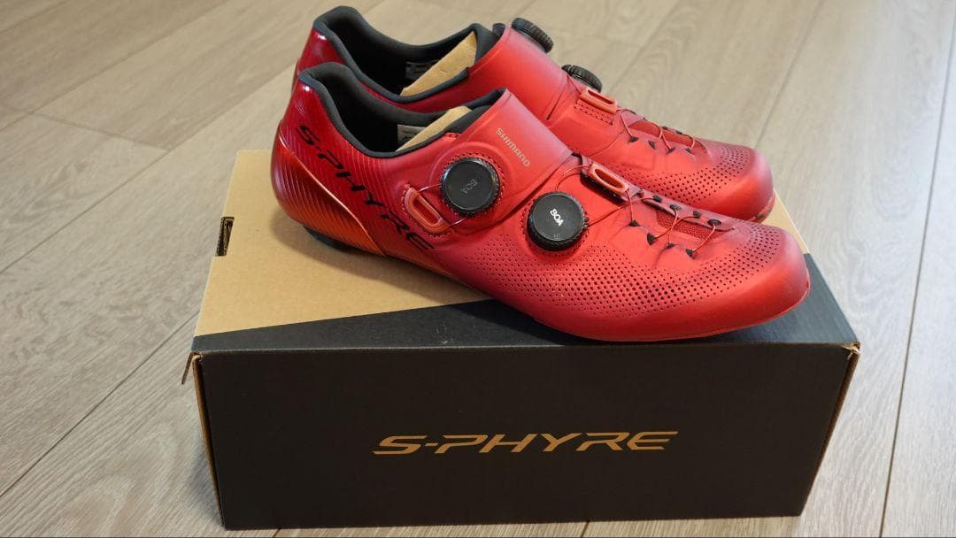SHIMANO S-PHYRE レッドシューズ