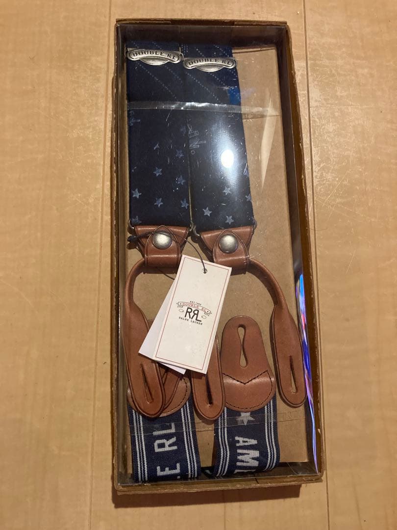RRL サスペンダー インディゴ抜染 未使用品