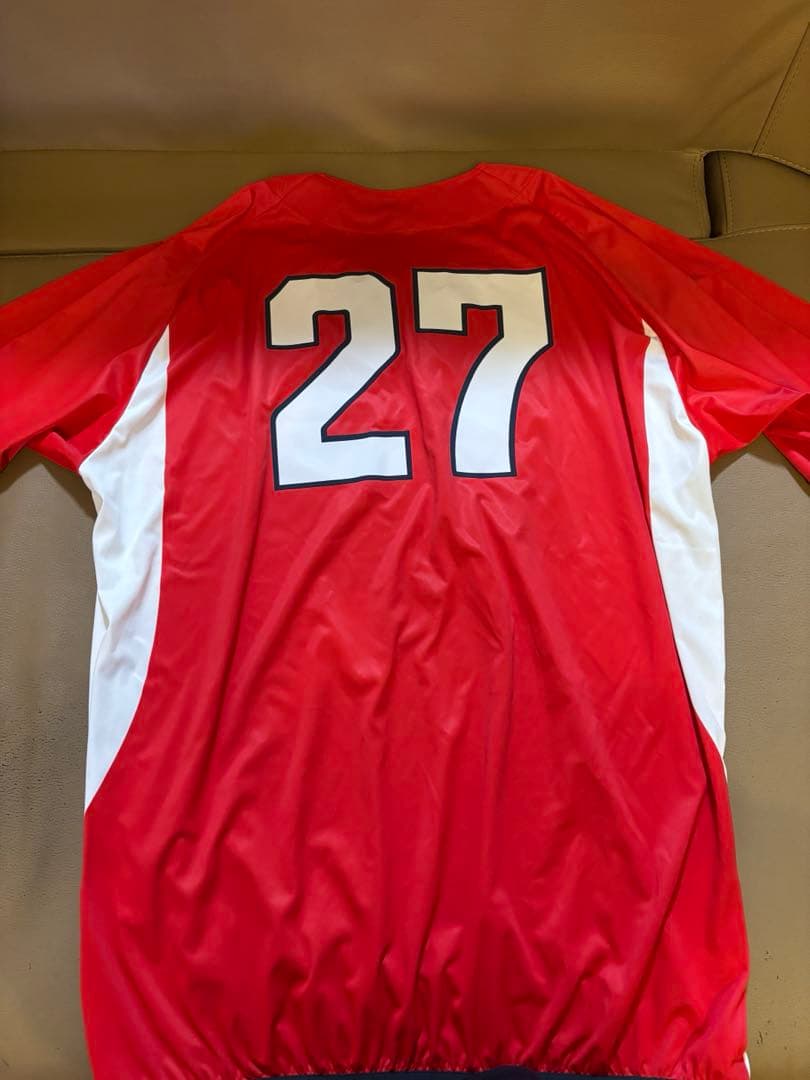 広島カープ　トレーニングウェア　27 會澤　未使用品　さサイズXO