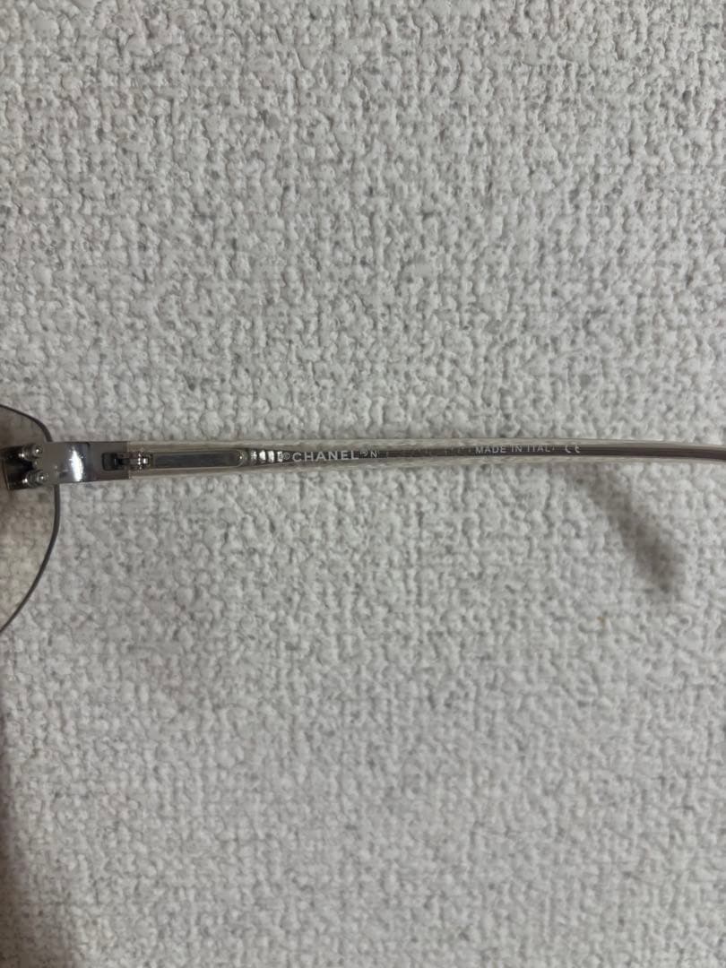 シャネル 4067 サングラス リムレス メガネ グレーグラデーション y2k