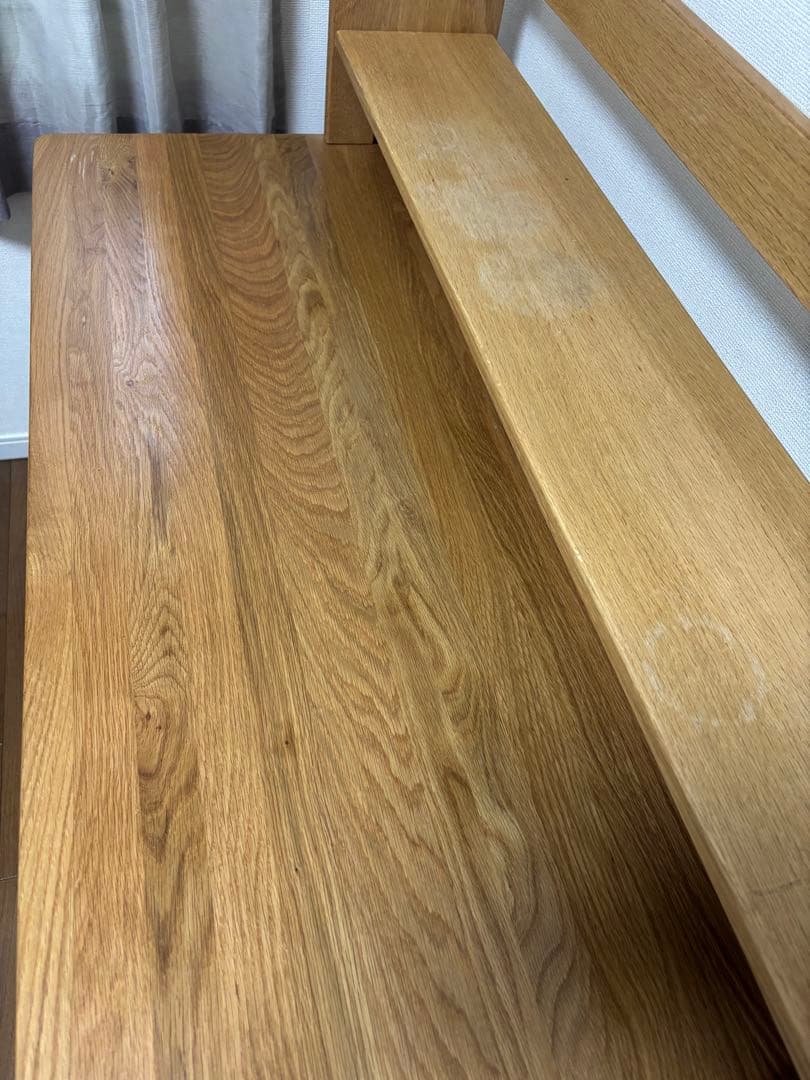 【無印良品】オーク無垢材デスクと上置き棚セット