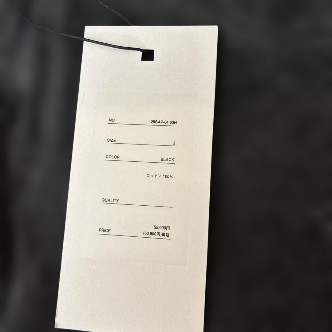 A PRESSE新品タグブラックデニムワイドアプレッセ