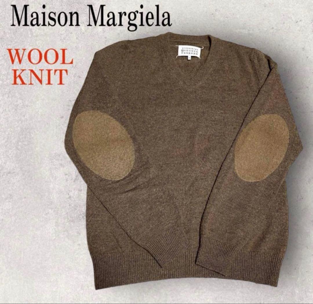 美品 Maison Margiela エルボーパッチ ウ　ニット 最終値下げ