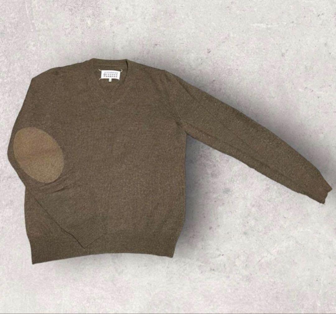 美品 Maison Margiela エルボーパッチ ウ　ニット 最終値下げ