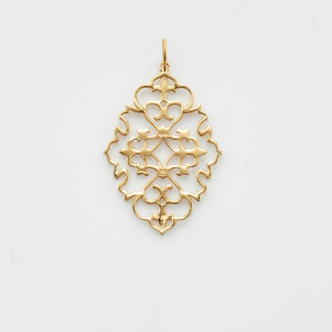 agete K10 ジャスミンチャーム 40700円 現行品 ネックレスチャーム