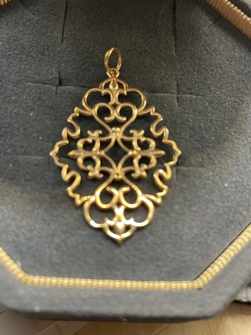 agete K10 ジャスミンチャーム 40700円 現行品 ネックレスチャーム