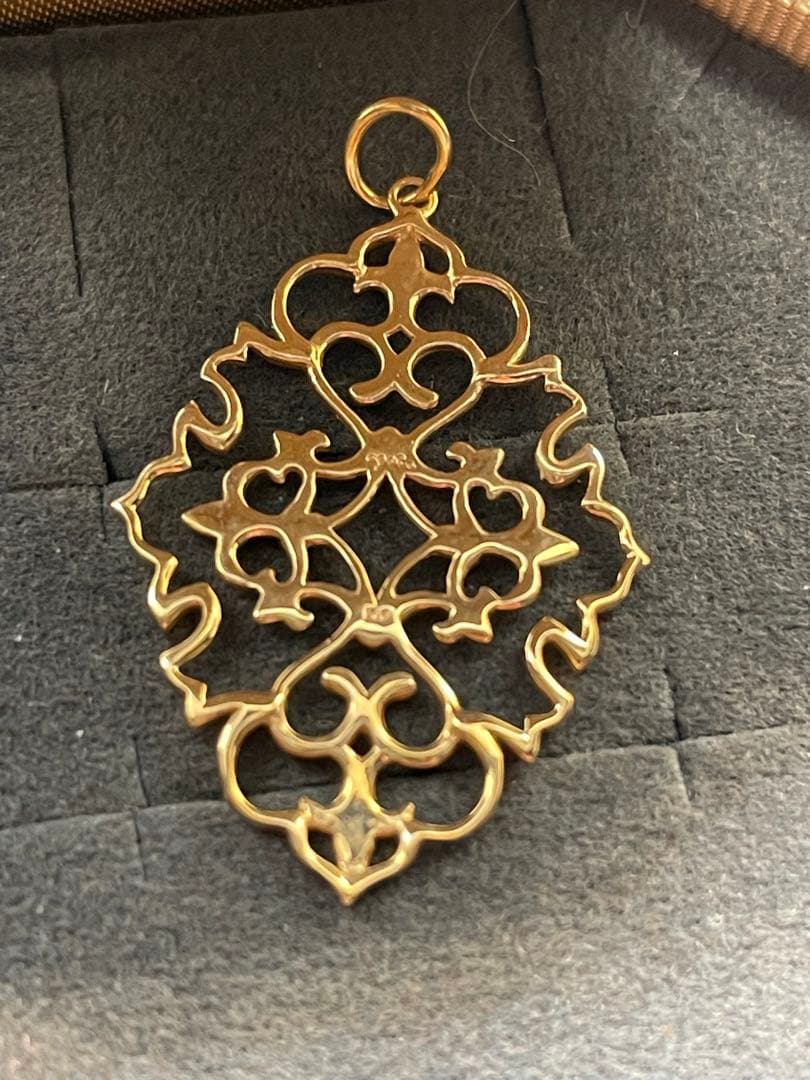 agete K10 ジャスミンチャーム 40700円 現行品 ネックレスチャーム