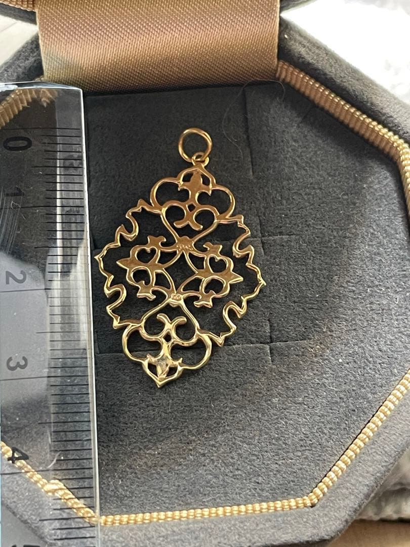 agete K10 ジャスミンチャーム 40700円 現行品 ネックレスチャーム