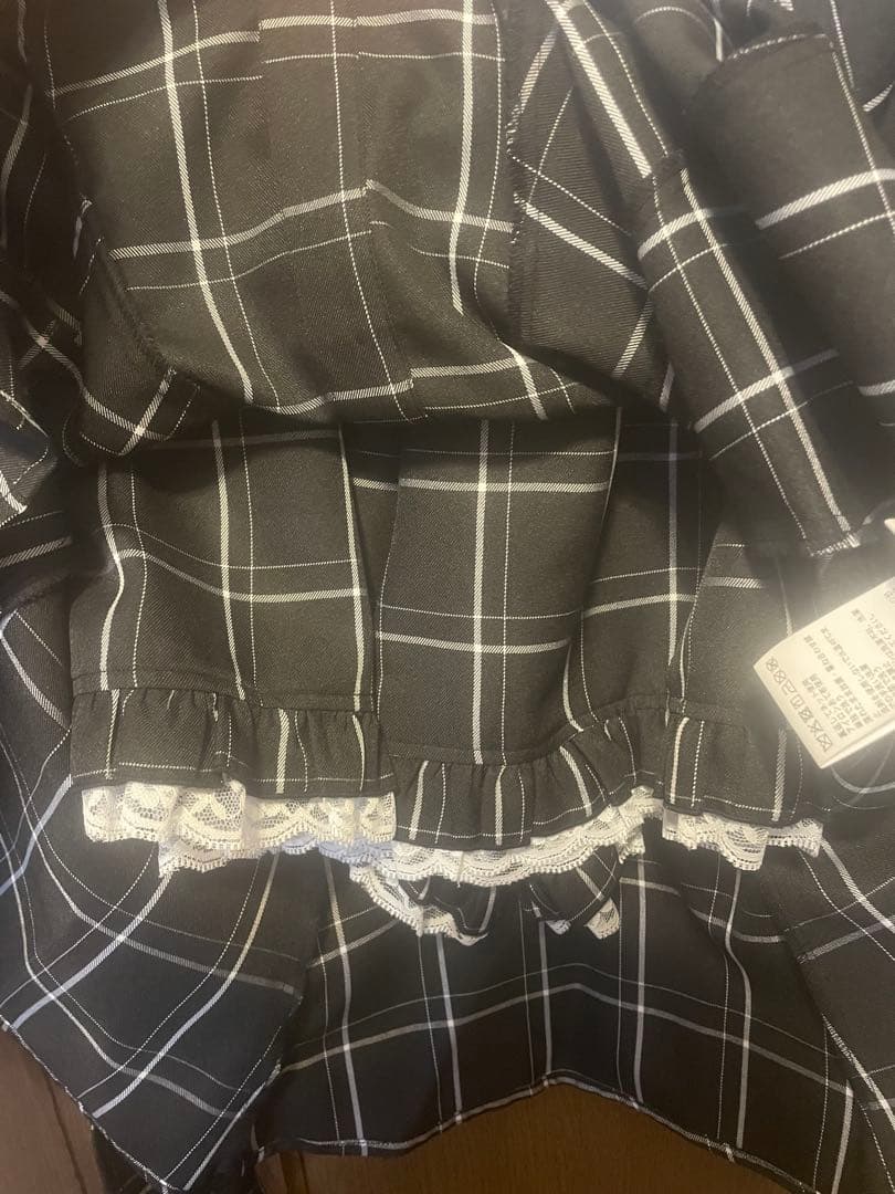 Secret Honey シーハニ リボンフリルセットアップ チェッククロ