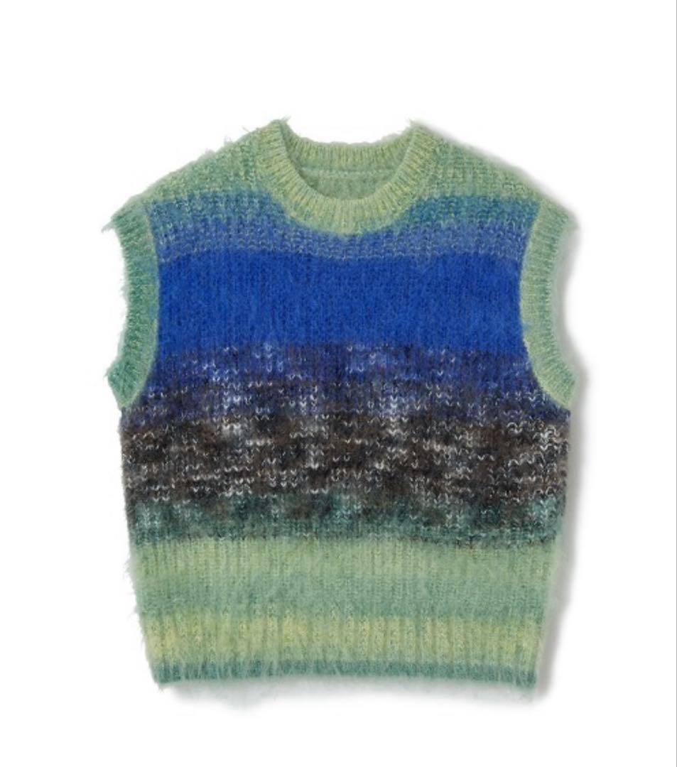 トップス Gradient Stripe Vest / Green
