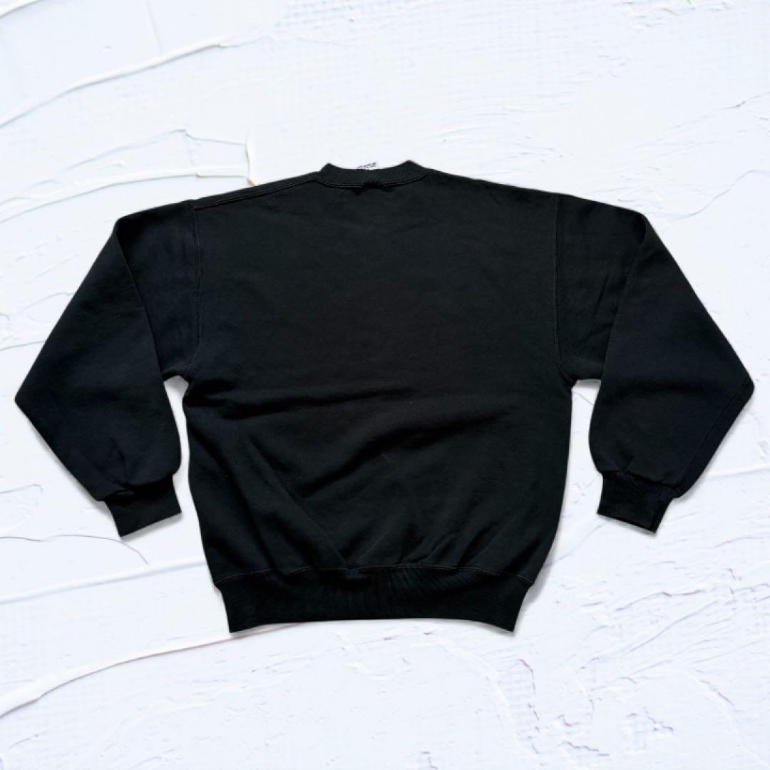 90s RUSSELL ブラック 無地スウェット USA製 サイズM