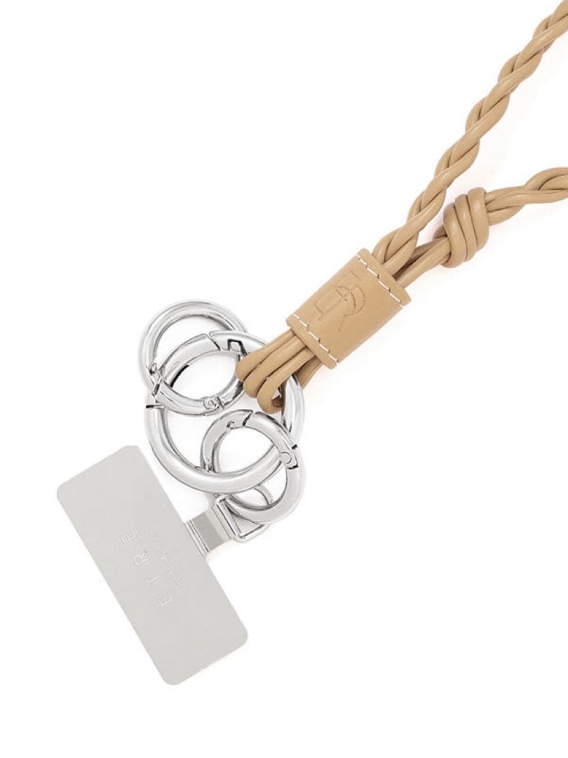 ETRE TOKYO 新作 完売 レザーコードショートマルチストラップ レザー