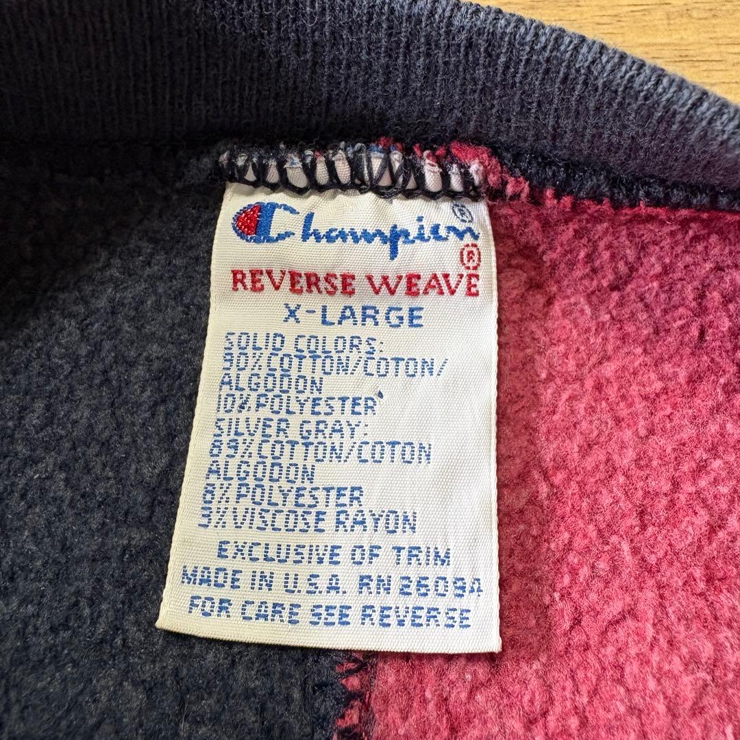 【珍ピオン】 チャンピオン 90s USA製 リバースウィーブ XL クレイジー