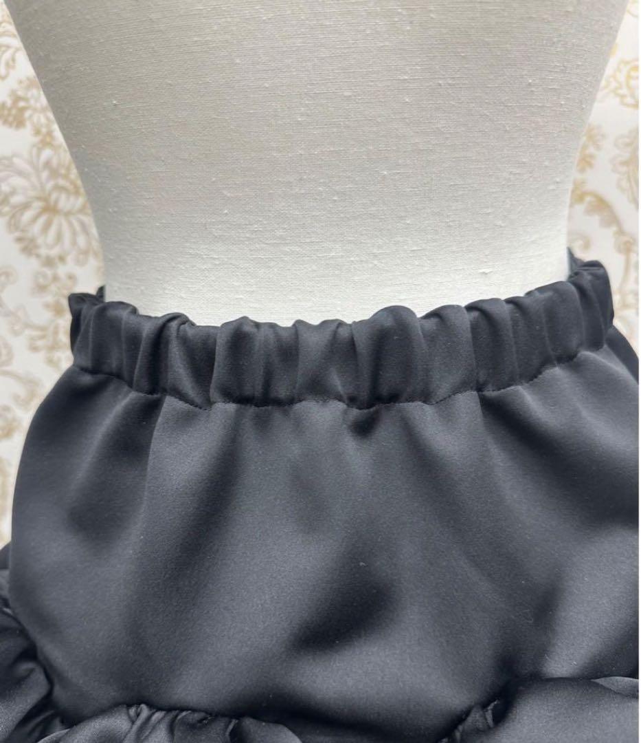 kamiyu 足が細く見えるカボチャパンツ 黒　F