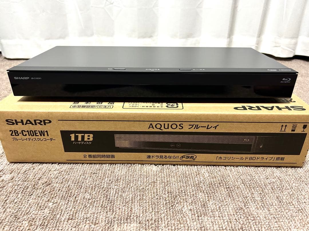 SHARP ブルーレイディスクレコーダー 2B-C10EW1 1TB