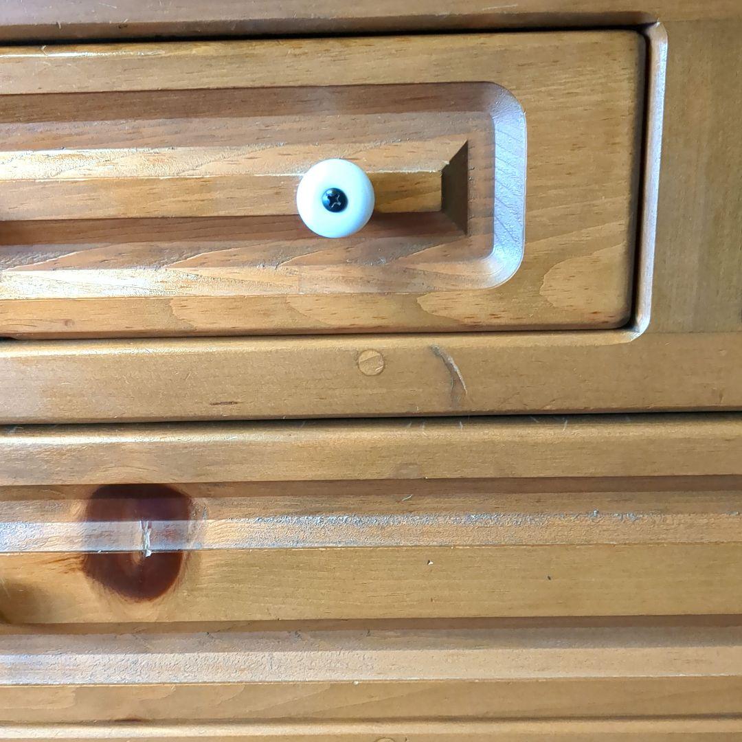 みびょ　パイン材　4段チェスト　箪笥　カントリー