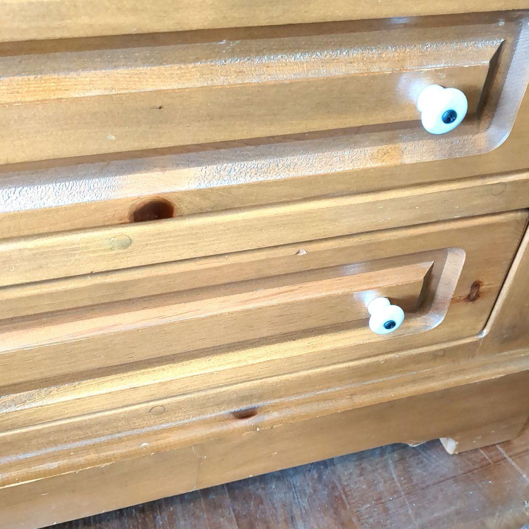 みびょ　パイン材　4段チェスト　箪笥　カントリー