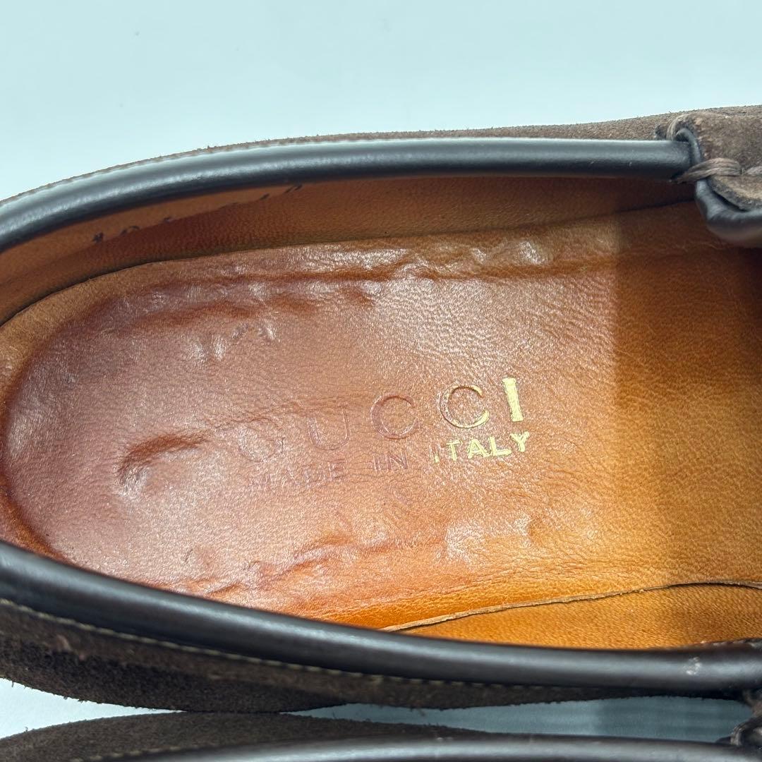 GUCCI グッチ ホースビット スエード ローファー 約23㎝ ブラウン