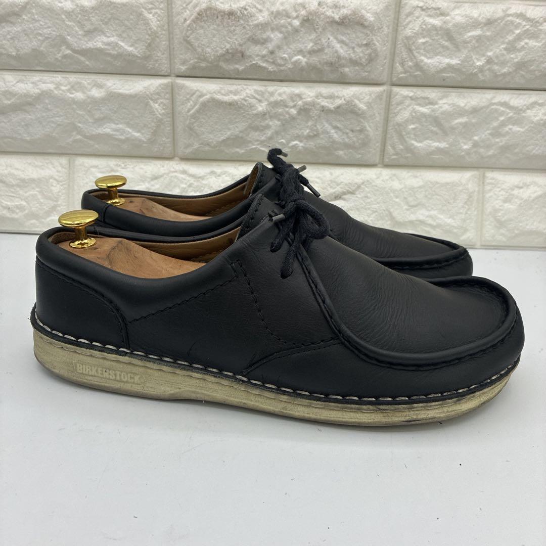 【良品】ビルケンシュトック パサデナ 43 チロリアン レザーシューズ ブラック