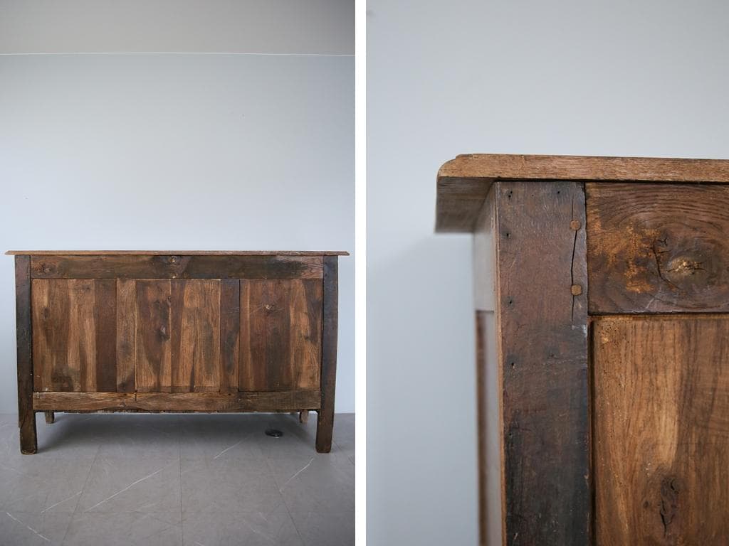 フランスアンティーク猫脚サイドボード/ショップカウンター/チェスト(90-103