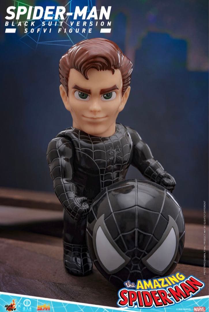 スパイダーマン ソフビ フィギュア ホットトイズ Kaiju One ブラック