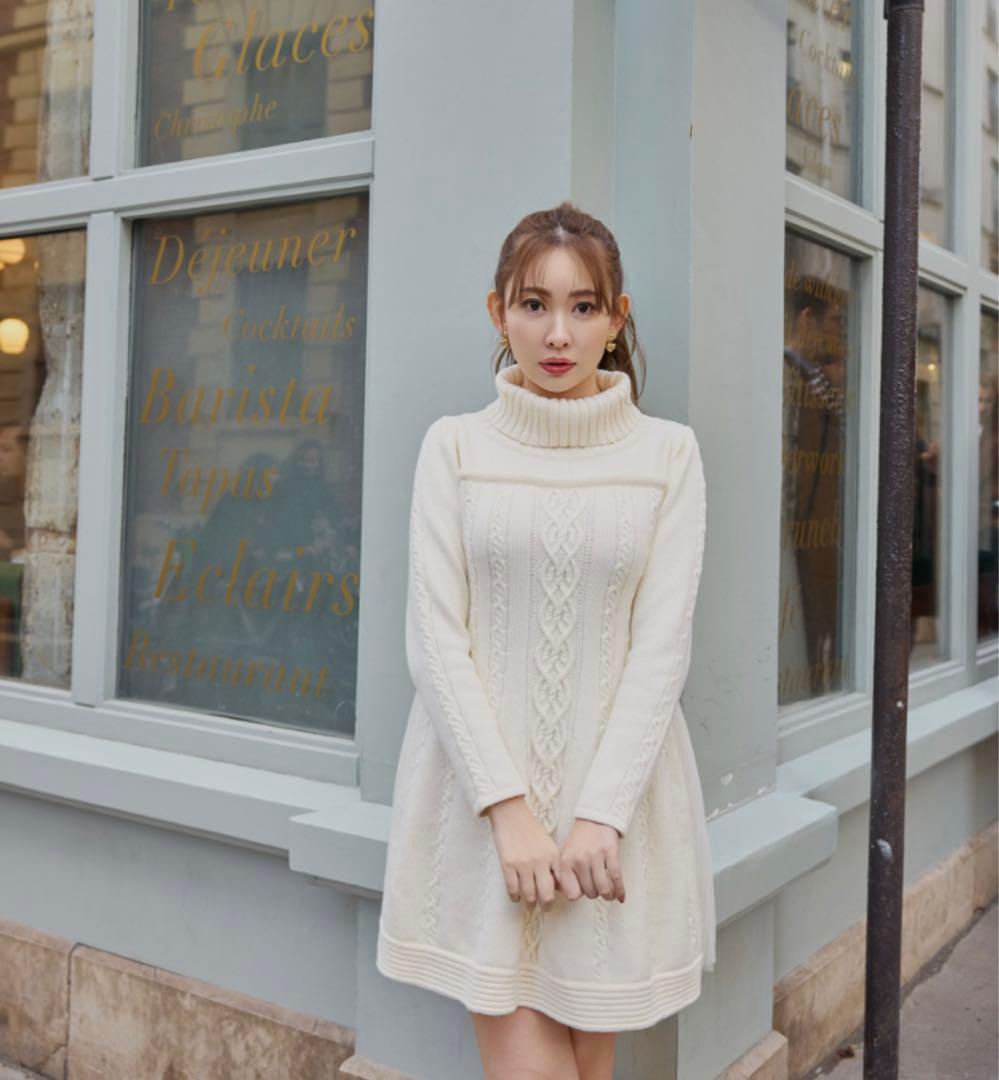 herlipto Clara Cable Knit Dress Ｓサイズ 新品