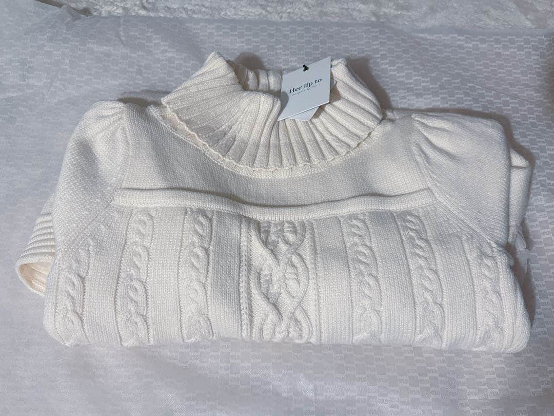 herlipto Clara Cable Knit Dress Ｓサイズ 新品