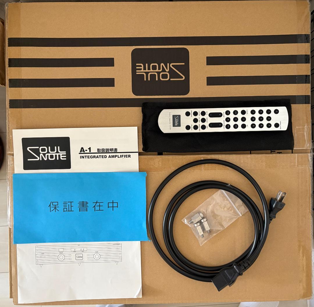 ★　超美品　保証あり　SOULNOTE A-1B　プリメインアンプ ブラック　★