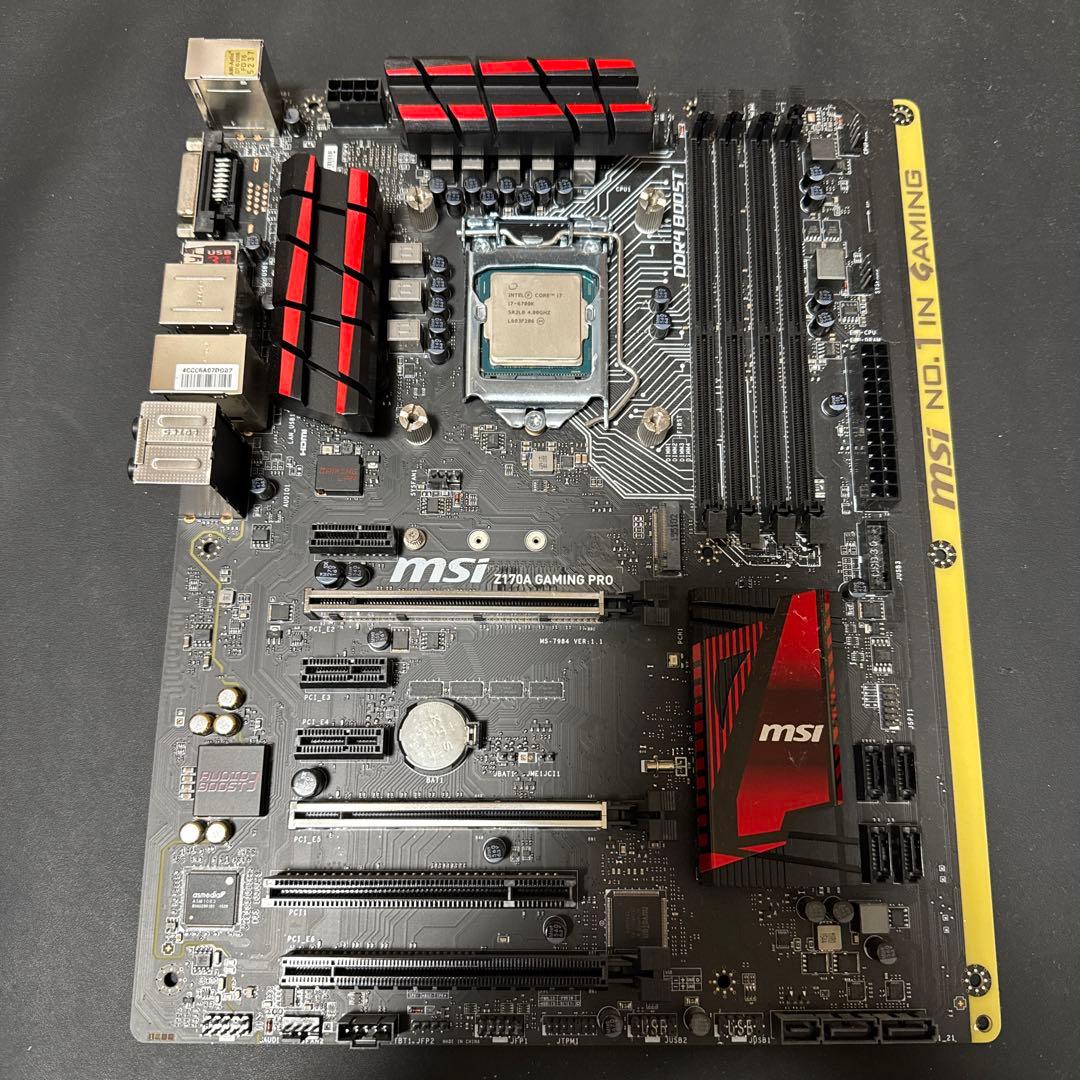 MSI Z170A GAMING PRO＋Corei7-6700k