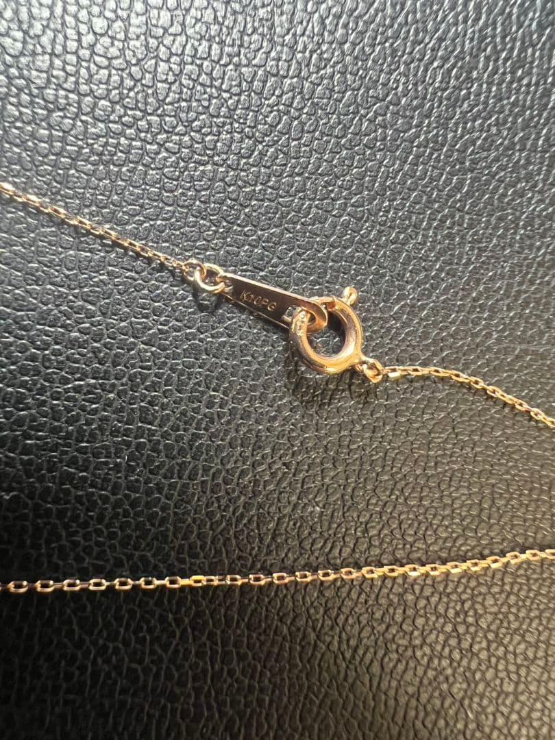 K10PG ピンクゴールド　ダイヤモンド ネックレス 0.08ct ペンダント