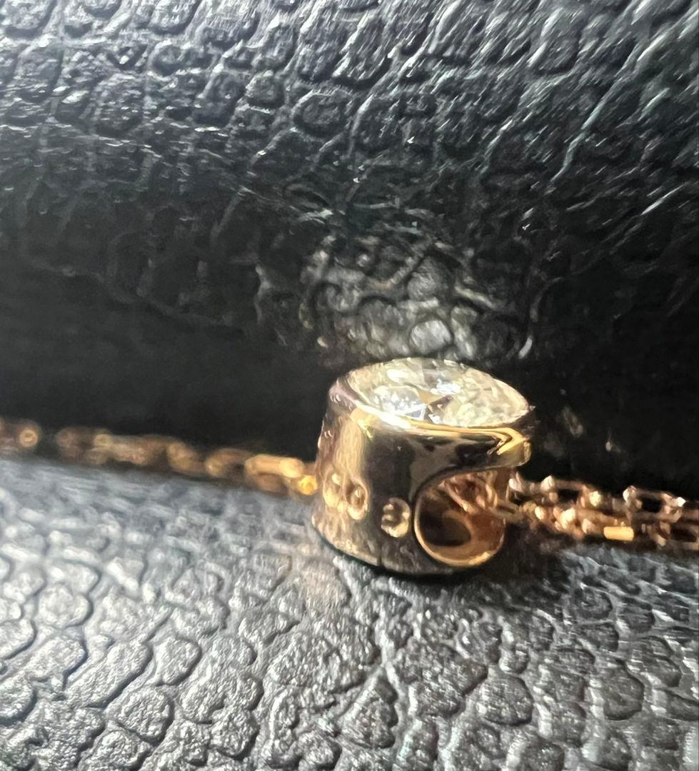 K10PG ピンクゴールド　ダイヤモンド ネックレス 0.08ct ペンダント