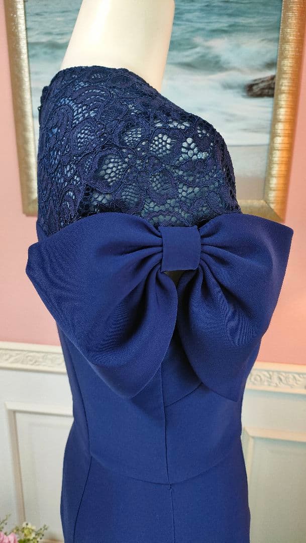 JS Collection　リボンロングドレス