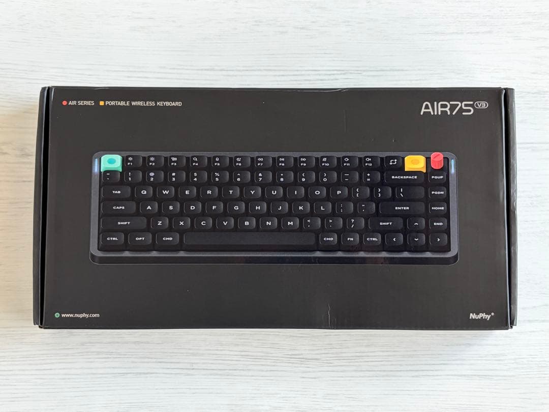 NuPhy Air75 V3 US配列 Red nano Nebula Dark
