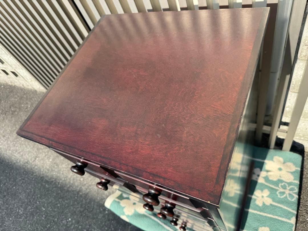 北海道民芸家具 6段チェスト ハイチェスト キャビネット 整理箪笥